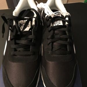 Black and White Reebok